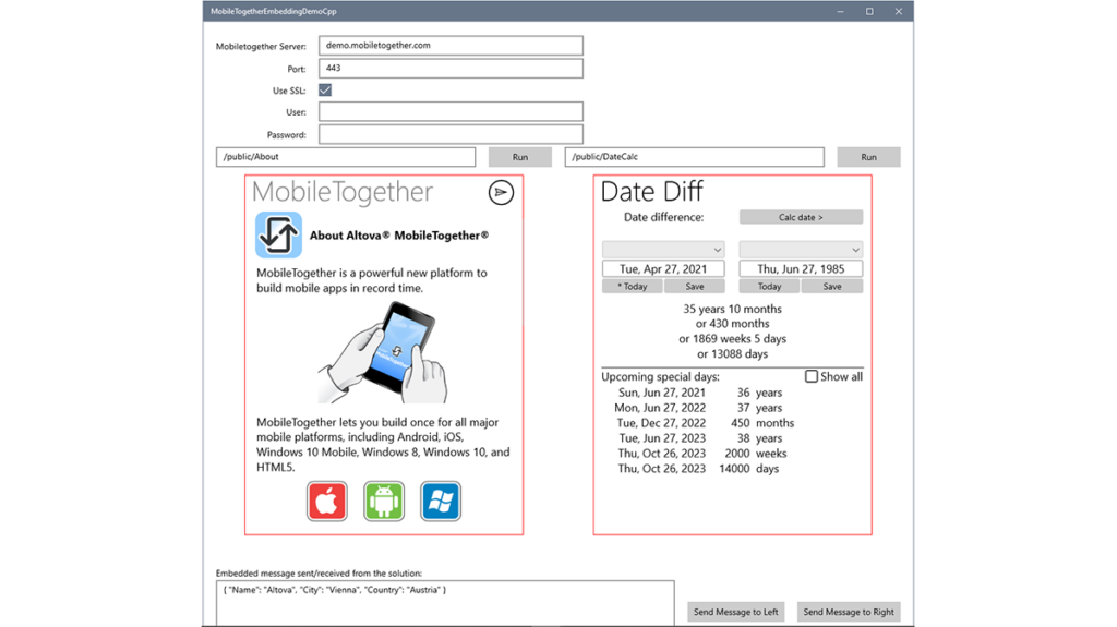 mobiletogether-in-uwp