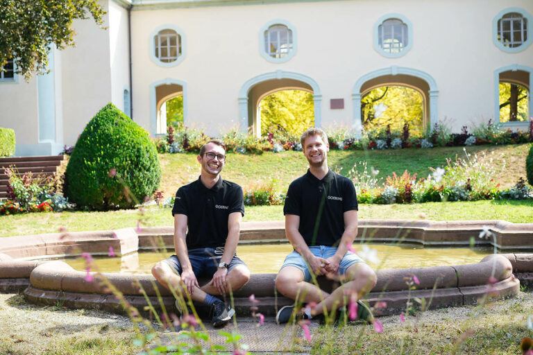 unsere Neuen vor dem Belvedere Bruchsal